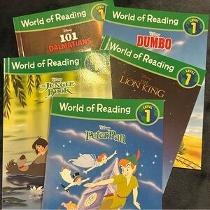 “Disney Classics” 5 Book Set- World of Reading - Level 1